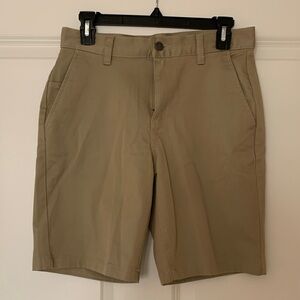 RVCA Men's Tan Flat Front Shorts